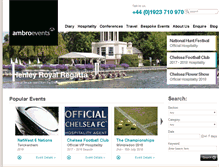 Tablet Screenshot of ambro-events.com